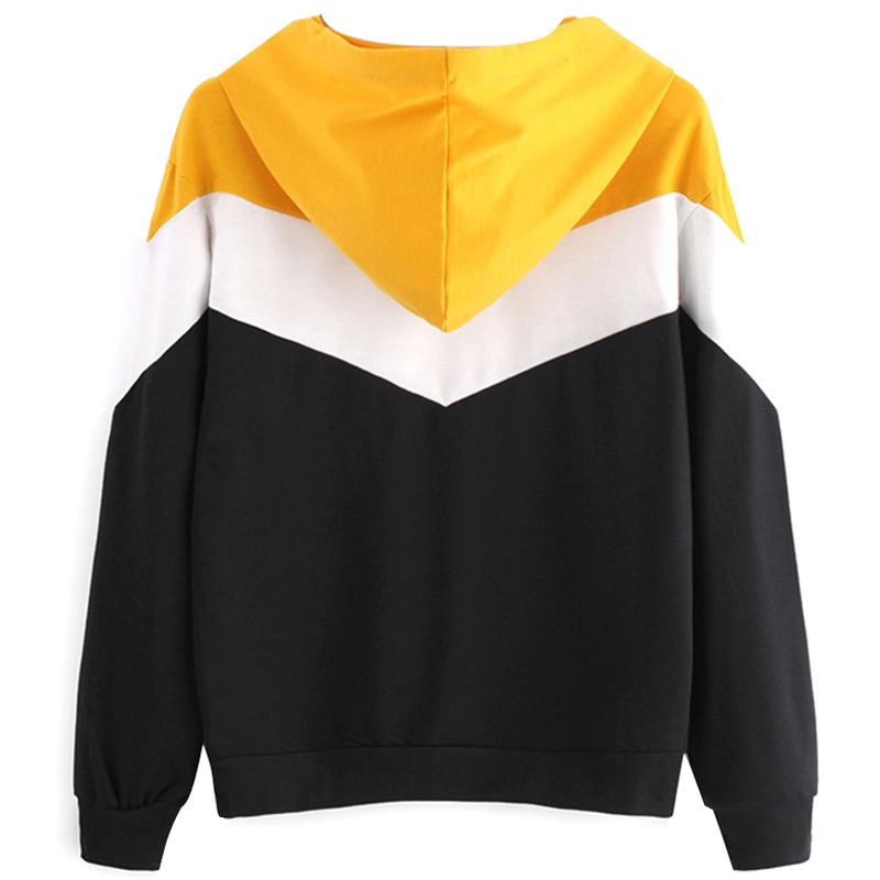 Multi Color Patchwork Hoodies